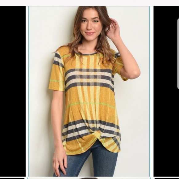 Mustard Knot Top - Picture 2 of 4